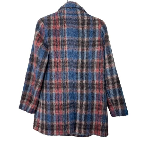 Sachin + Babi Fiction Plaid Wool Coat Women’s Size 4 Asymmetrical Hem Warm - Picture 5 of 12